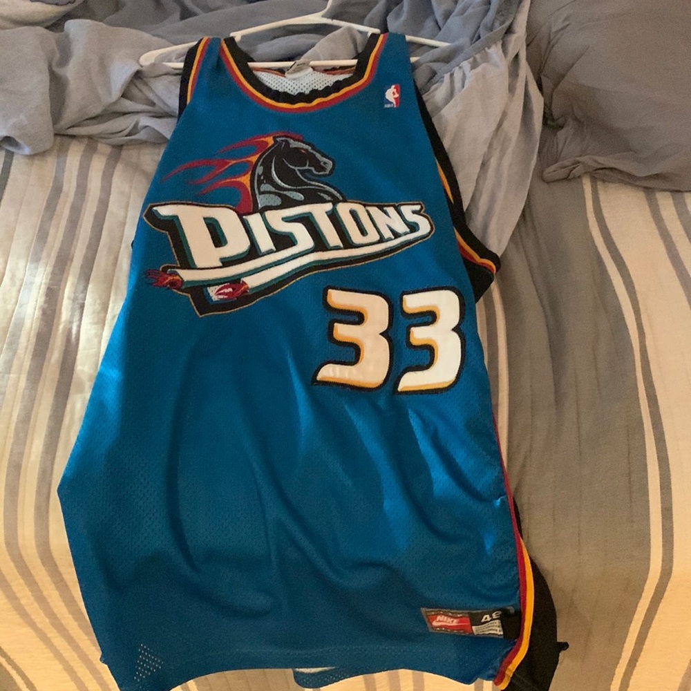 Official Detroit Pistons George Hill basketball jersey
